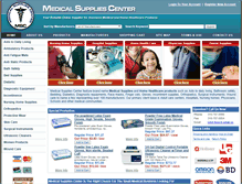 Tablet Screenshot of medicalsuppliescenter.com